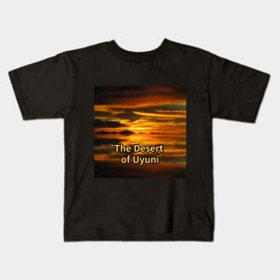 The Desert of Uyuni,a trip to Bolivia,travel,water reflection,Where the sky and the earth meet Kids T-Shirt